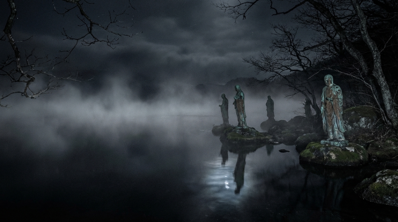 十和田湖（乙女の像付近）