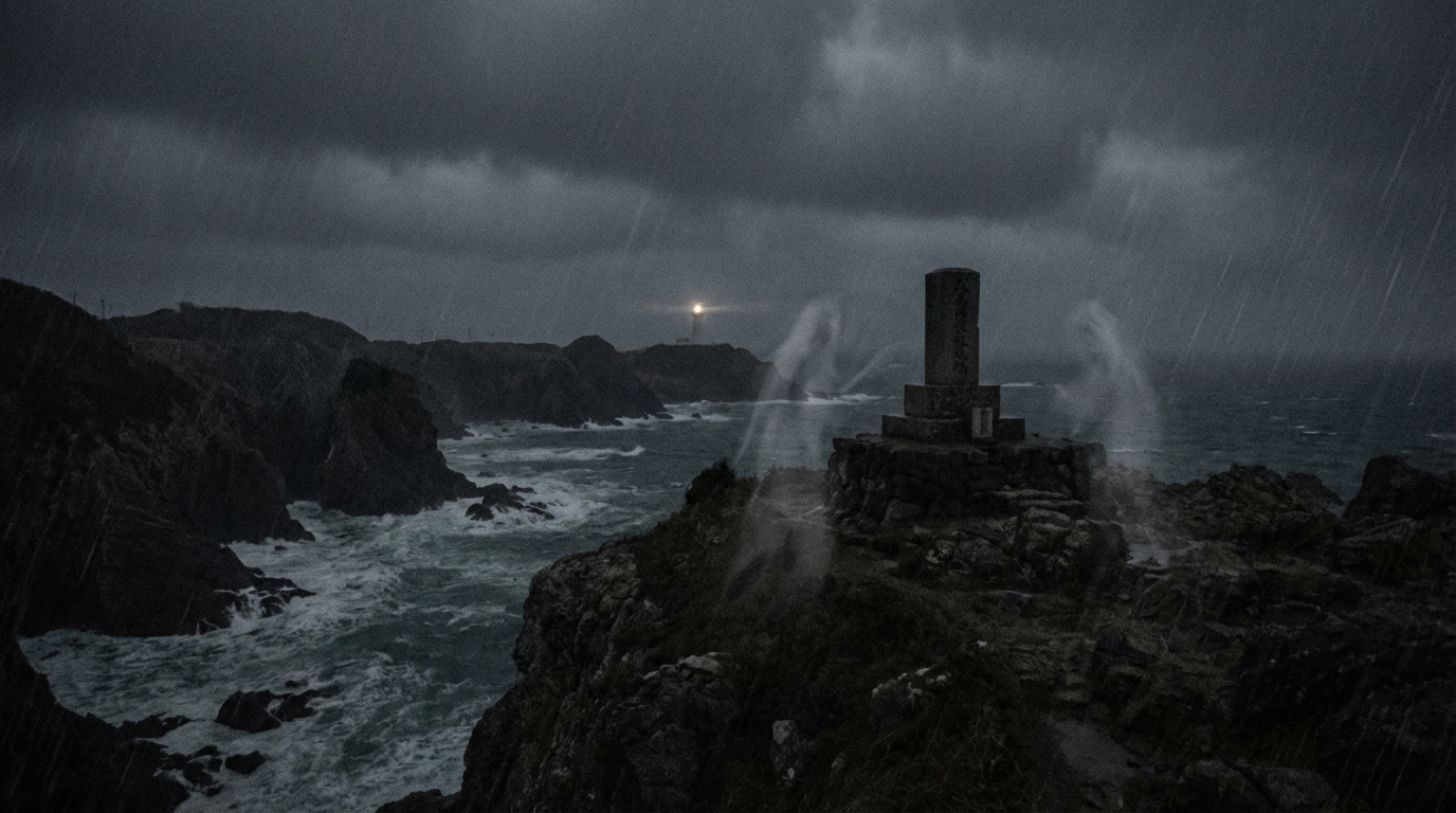 竜飛岬（青函トンネル慰霊碑付近）