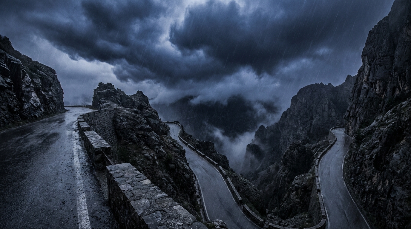 大分県 心霊スポット 二十七曲り（由布市）