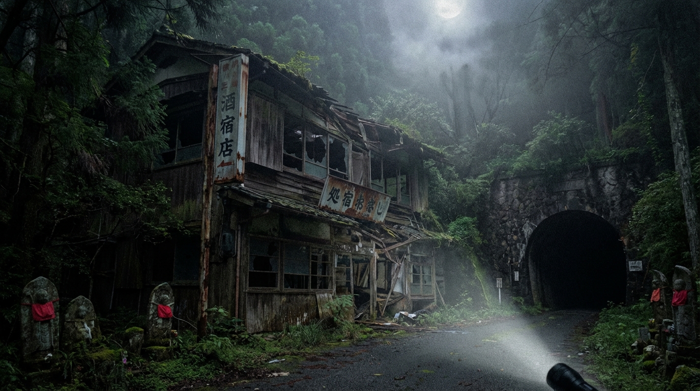 清滝トンネル横の廃墟