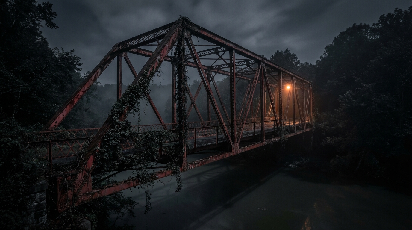 竜ヶ崎の赤い橋