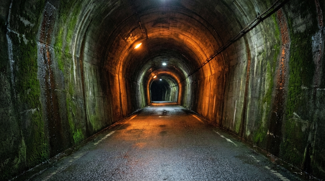 軽尾トンネル(島根県)の中国・四国の峠・道路系心霊スポットをイメージした心霊スポット画像