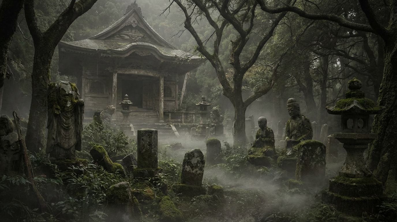 達磨寺跡（宮崎県）の全国の史跡・神社仏閣系心霊スポットをイメージした心霊スポット画像