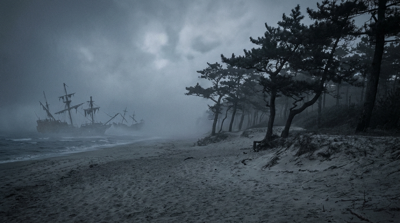 一ツ葉海岸（宮崎県）の九州・沖縄の森・樹海系心霊スポットをイメージした心霊スポット画像