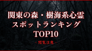 【2026年最新】関東の森・樹海系心霊スポットランキングTOP10｜怖い場所と噂を紹介
