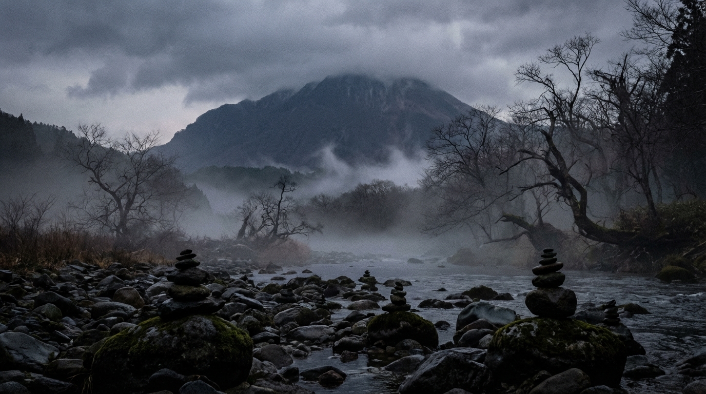大山(賽の河原)(鳥取県)の鳥取県の心霊スポットをイメージした心霊スポット画像