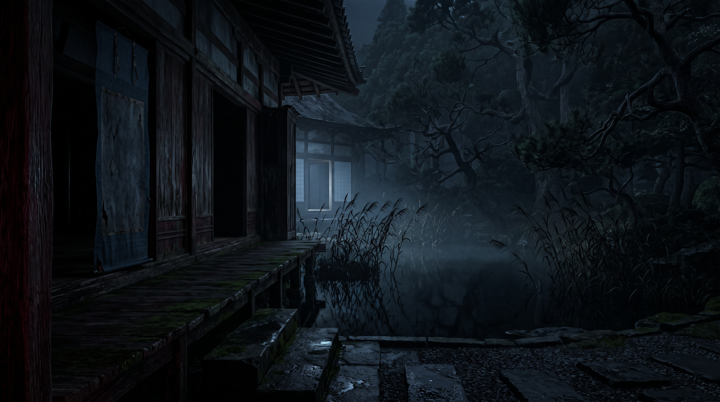 永国寺（幽霊寺）の伝承を題材にしたAI生成イラスト