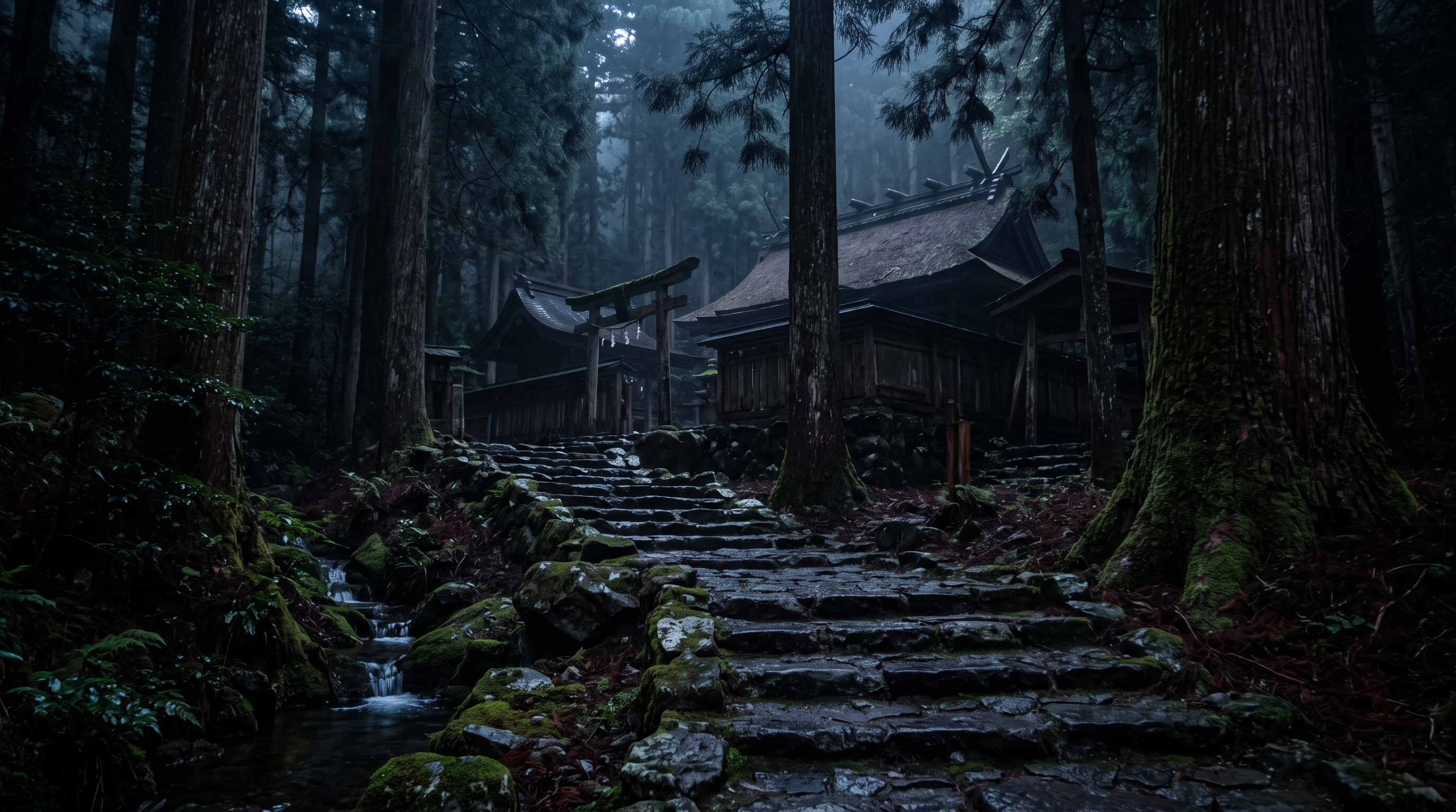 貴船神社 奥宮の伝承を題材にしたAI生成イラスト