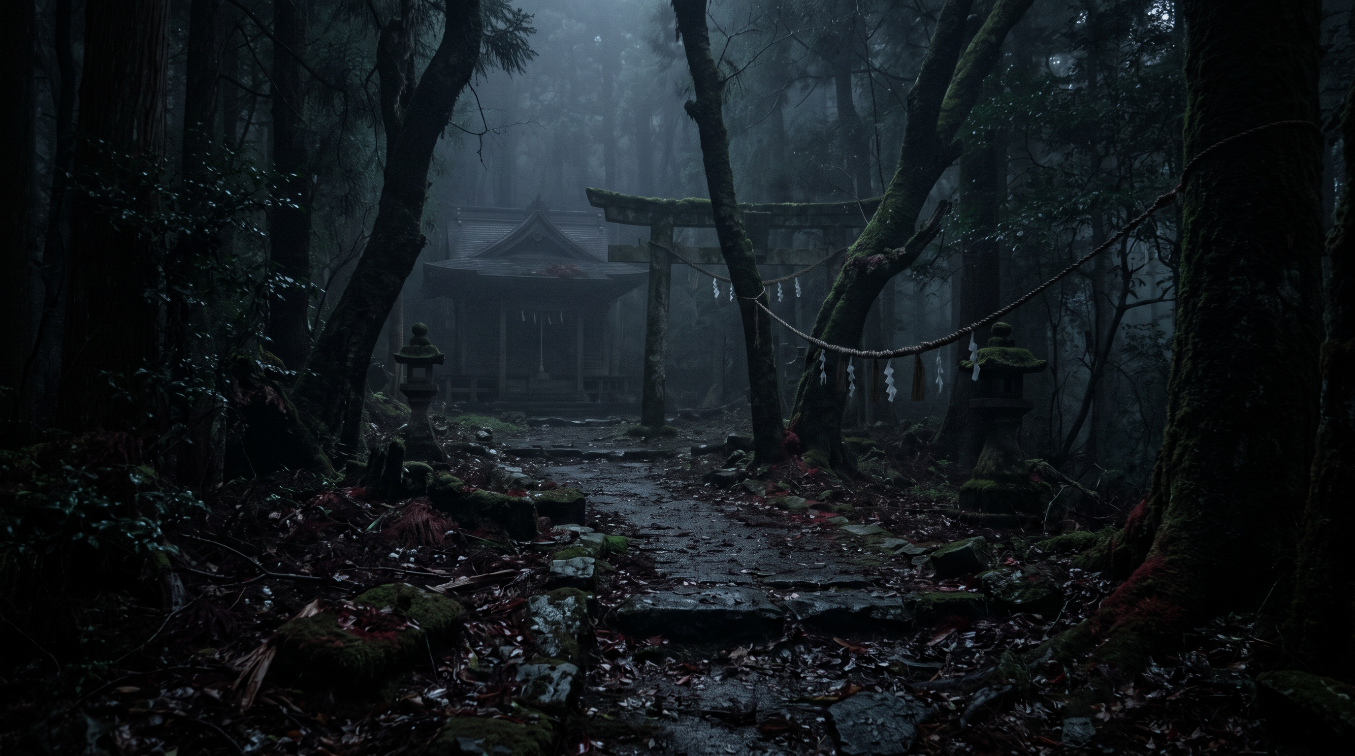 白幡神社（通称・達磨神社）の伝承を題材にしたAI生成イラスト