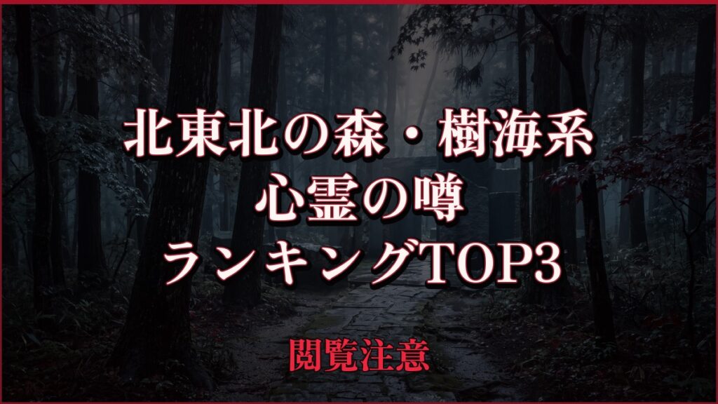 【2026年最新】北東北の森・樹海系の心霊の噂ランキングTOP3
