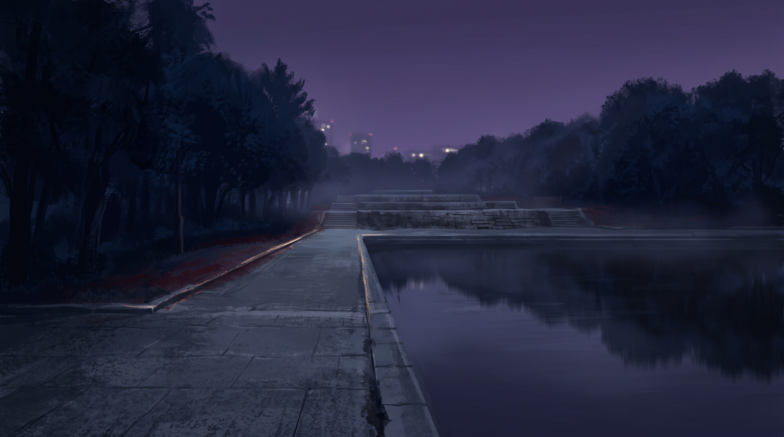 夢の島公園の伝承を題材にしたAI生成イラスト